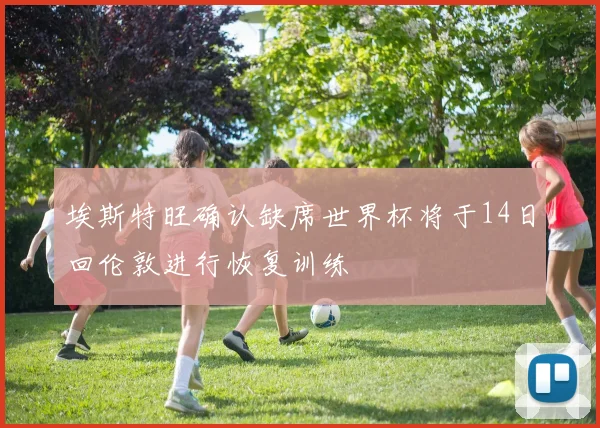 埃斯特旺确认缺席世界杯将于14日回伦敦进行恢复训练