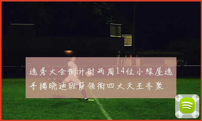 选秀大会倒计时两周14位小绿屋选手揭晓迪班萨领衔四大天王齐聚